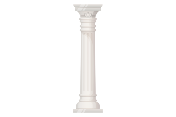 Classic Stone Column. Decorative Classic: The Serif Font with Built-In Heritage