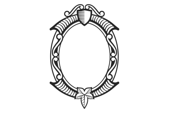 Elegant Decorative Frame: Antique Ornate Style