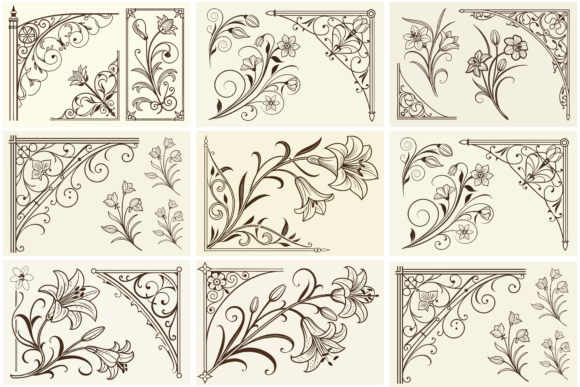 Elevate Your Creative Projects with Vintage Decorative Corner Designs