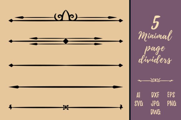 Elevate Your Layouts with Minimal Page Divider Arrows