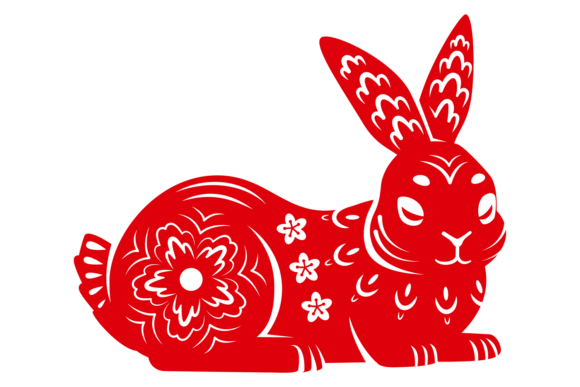 Embrace Whimsy: The Sleeping Bunny with Flower Decorative Font
