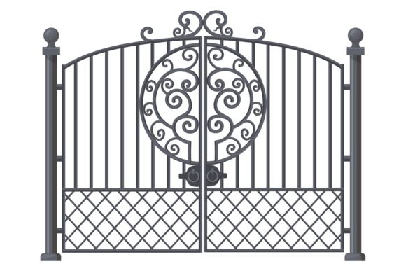 Forged Gate. Ornate Decorative Metal Ent: Beyond the Icon
