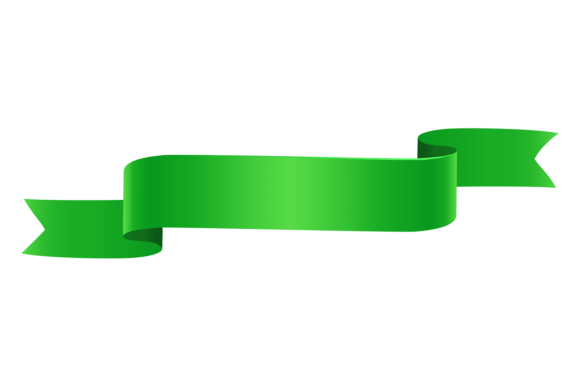 Green Ribbon Banner: The Decorative Label Flag Font