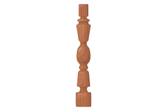 Ornate Baluster: Vintage Decorative Carp for Timeless Stair Railing Design