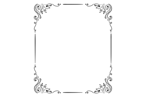Ornate Corner Border: The Decorative Swirl L That Elevates Any Design