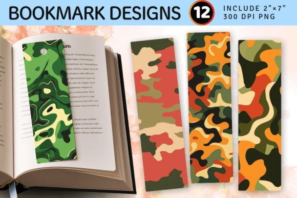 Unlocking Style with Decorative Camo PNG Bookmark Design