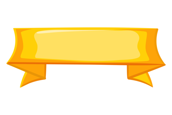 Unwrapping the Charm of Decorative Ribbon Cartoon Banner Yellow